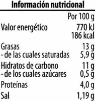 Paté vegetariano Champiñón Shiitake - Nutrition facts - es