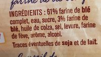 Sandwich toast - Ingredients - fr