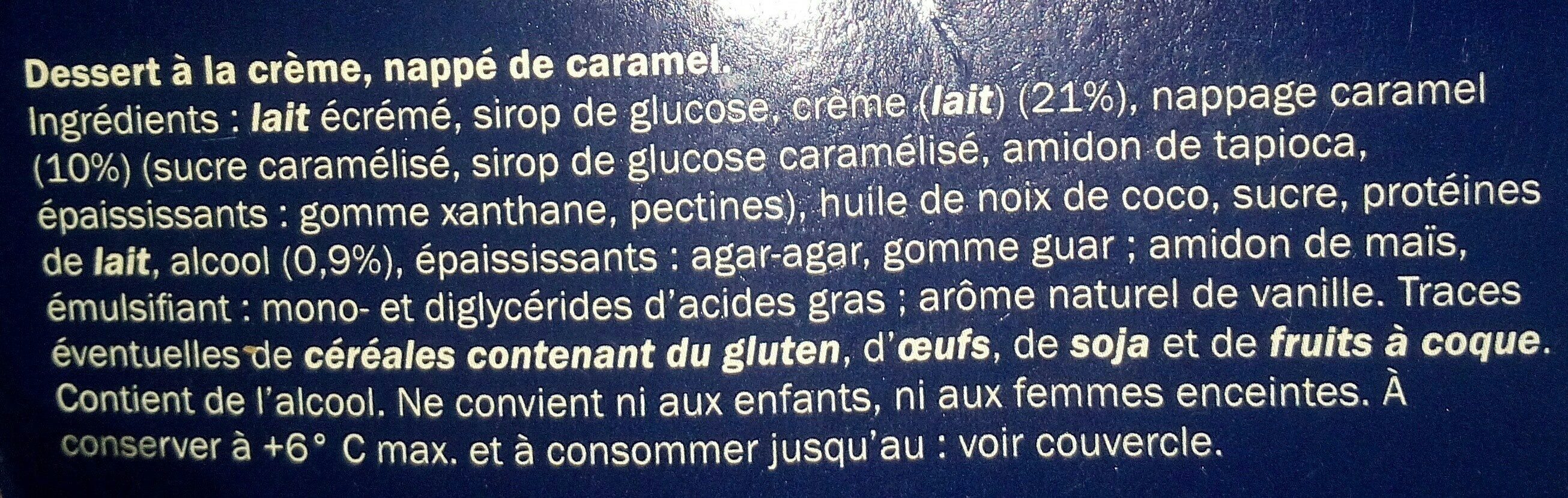 Panna Cotta al Caramello - Ingredients - fr