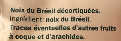 Noix du Bresil - Ingredients - fr