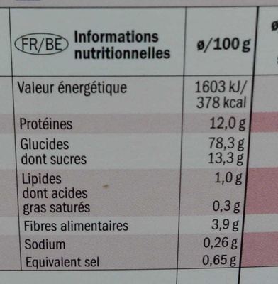 Special flakes red berries - Nutrition facts - fr