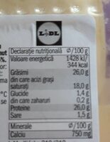 Tilsit cheese - Nutrition facts - es