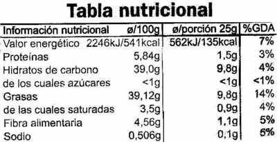 Patatas fritas onduladas - Nutrition facts - es