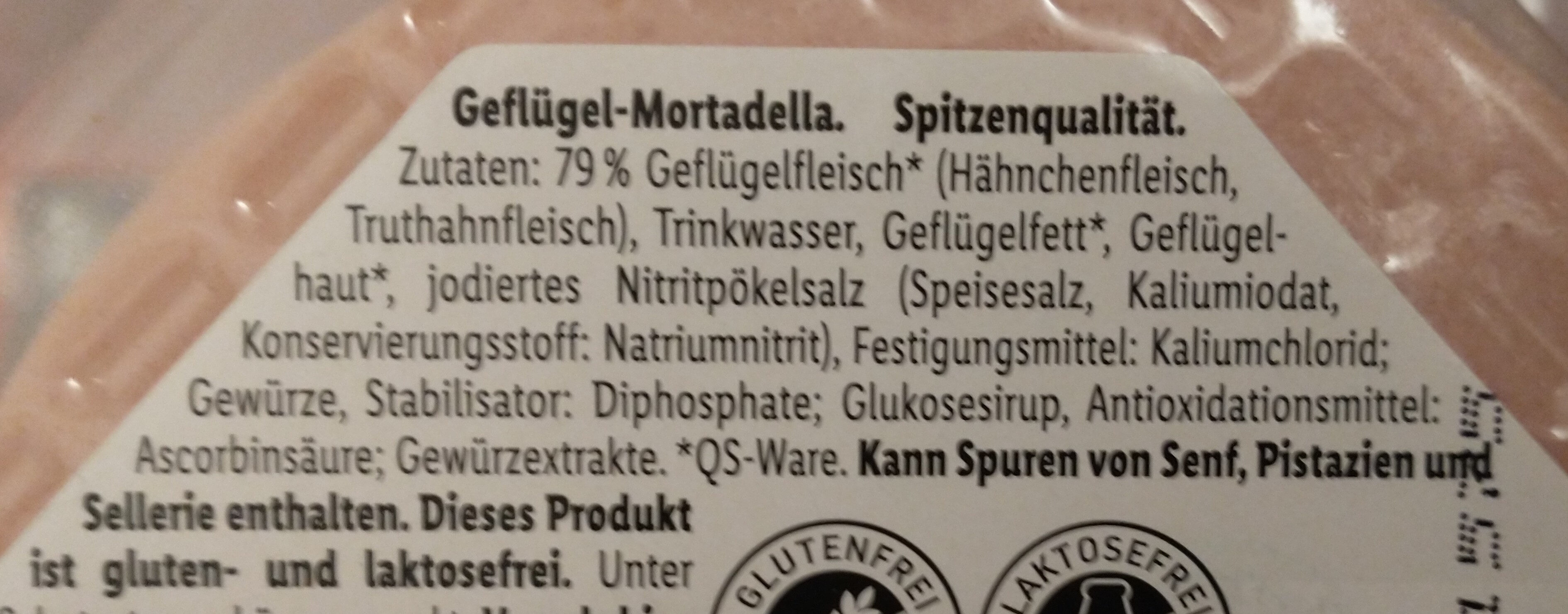 Geflügel-Mortadella - Ingredients - de