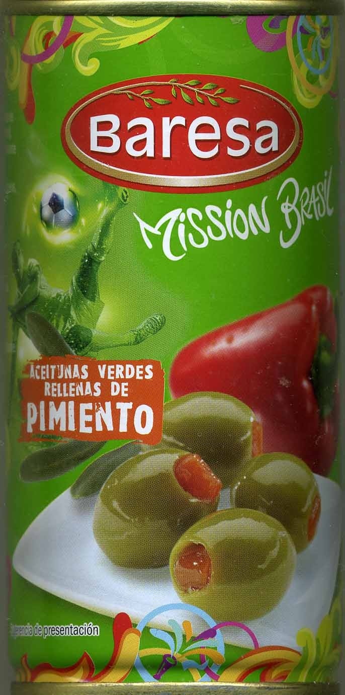 Aceitunas verdes rellenas de pimiento - Product - es