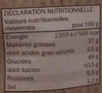 Chips a l’ancienne nature - Nutrition facts - fr