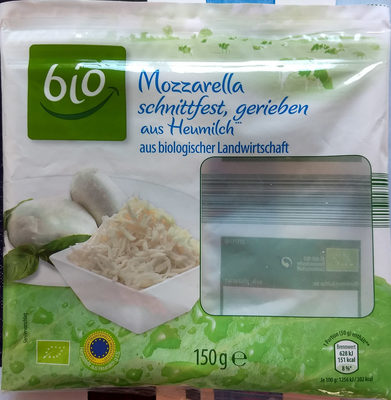 Mozzarella, schnittfest, gerieben, aus Heumilch - Product - de