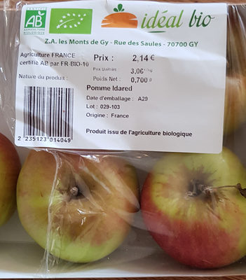 pommes bio - Product - fr