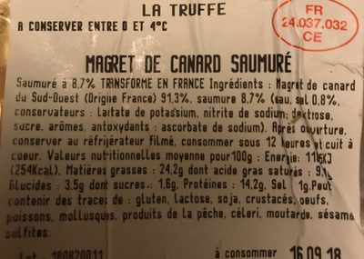 Magret de canard - Ingredients - fr
