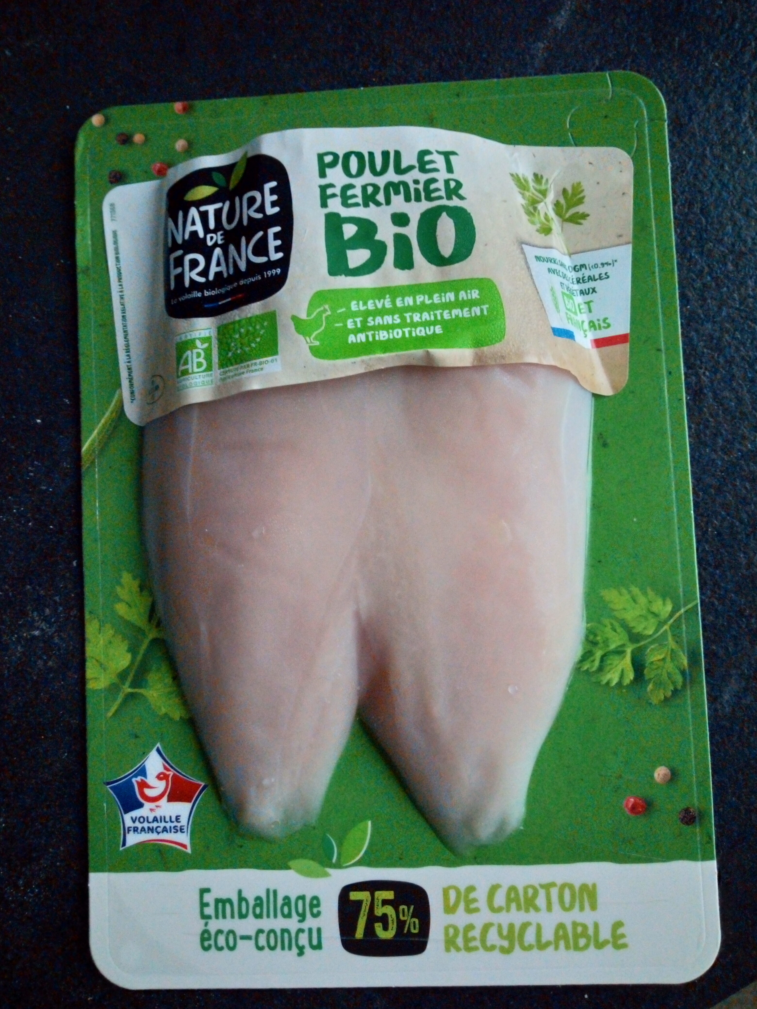 filets de poulet fermier bio - Product - fr