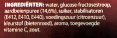 Fruitijs aardbeiensmaak - Ingredients - nl