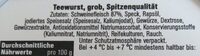 Teewurst grob - Ingredients - de