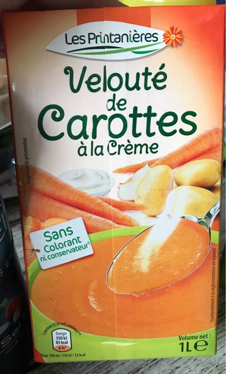 Velouté de carottes à la crème - Product - fr