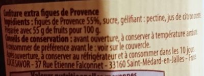 Confiture extra Figues de Provence - Ingredients - fr
