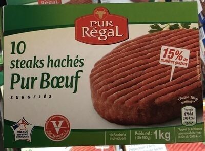 10 steaks hachés pur boeuf - Product - fr