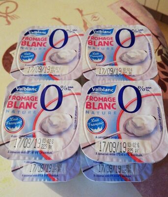 Fromage blanc nature 0% - Product - fr