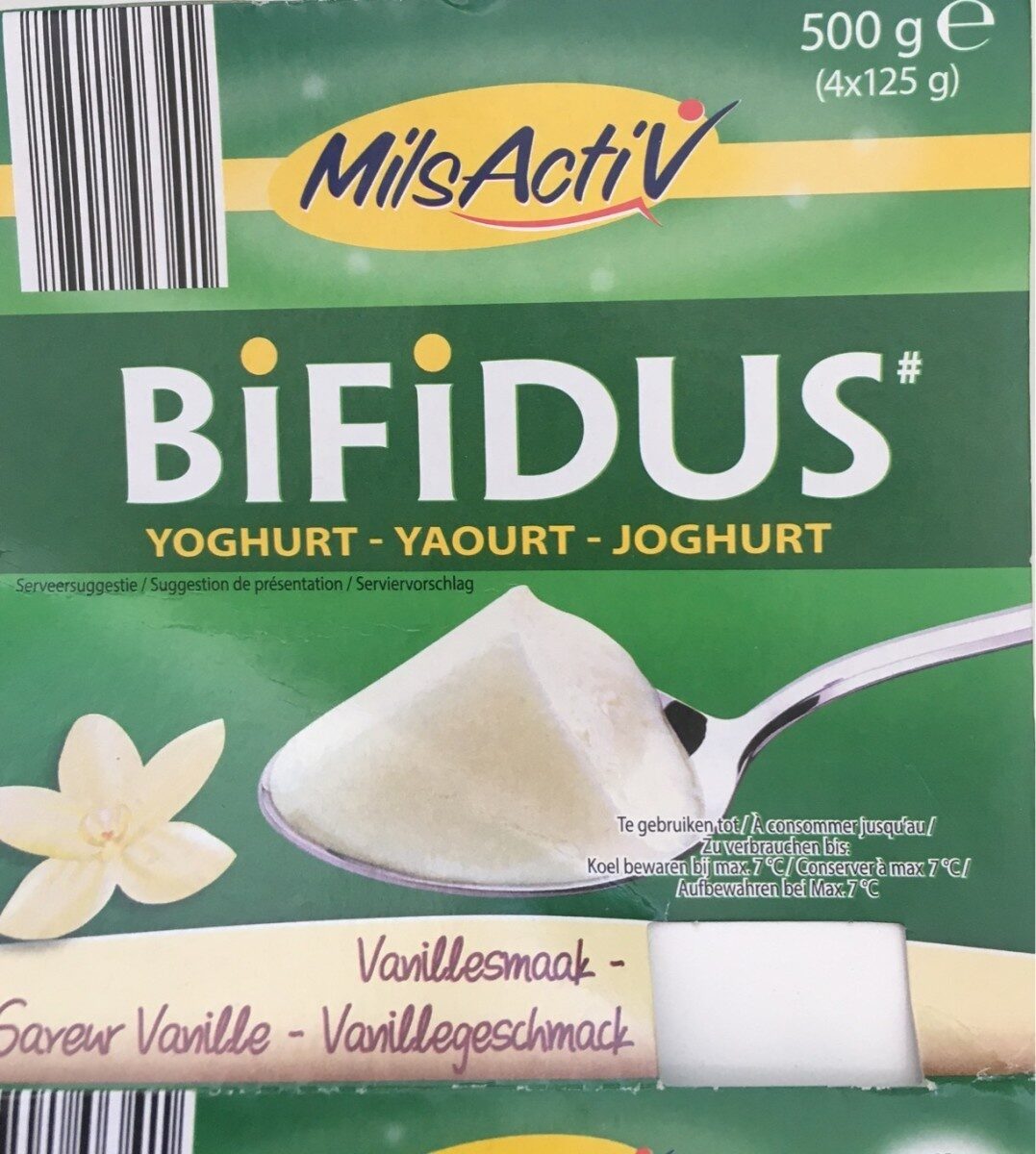 Bifidus Yoghurt 4 Cups x 125 Gram (milsactiv) - Product - fr