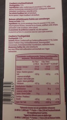 Cranberry - Ingredients