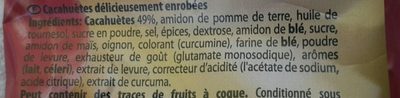 Cacahuètes paprika - Ingredients - fr