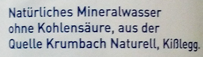 Krumbach Naturell - Ingredients