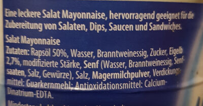 Salat Mayonnaise - Ingredients - de