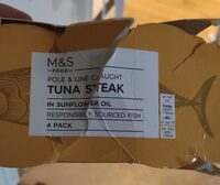 Tuna steak in sunflower oil - Product - de