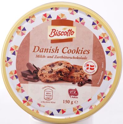 Danish Cookies, Milch- und Zartbitterschokolade - Product
