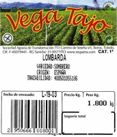 Lombarda - Ingredients - es