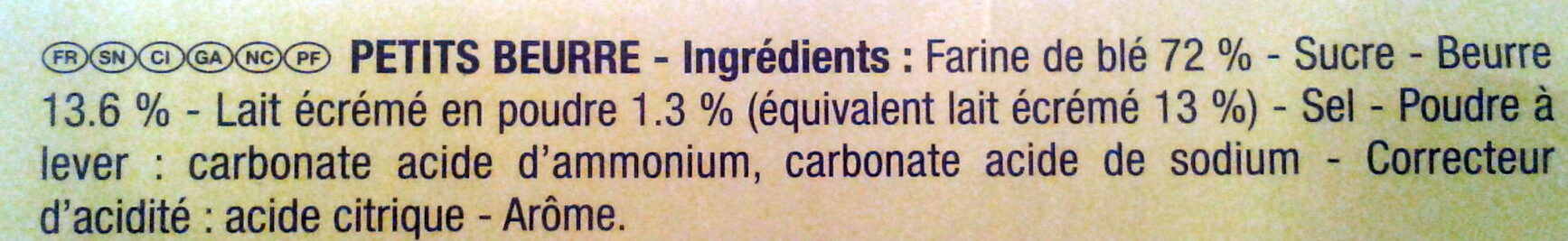 Le Véritable Petit Beurre - Ingredients - fr