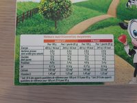 Pom'Potes Brassés Fraise Abricot - Nutrition facts - fr
