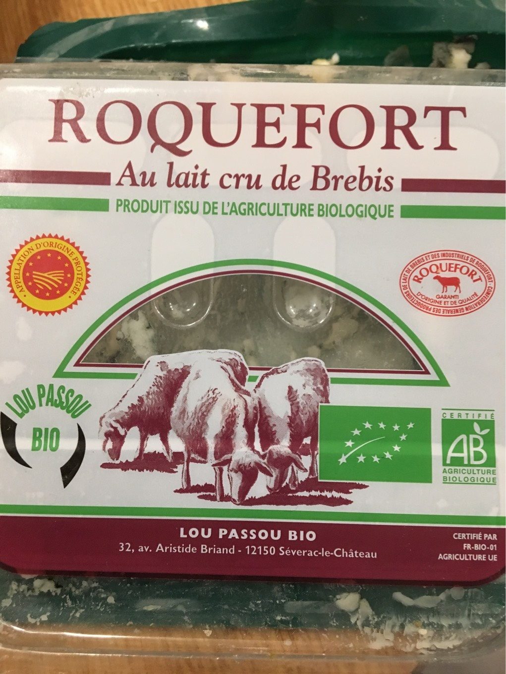 Roquefort au lait cru de Brebis - Product - fr
