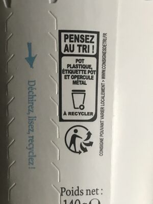 Skyr à l'islandaise - Recycling instructions and/or packaging information - fr