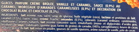 Délice à l'Ancienne, Vanille-Caramel-Parfum crème brûlée-Eclats amandes caramélisées - Ingredients - fr