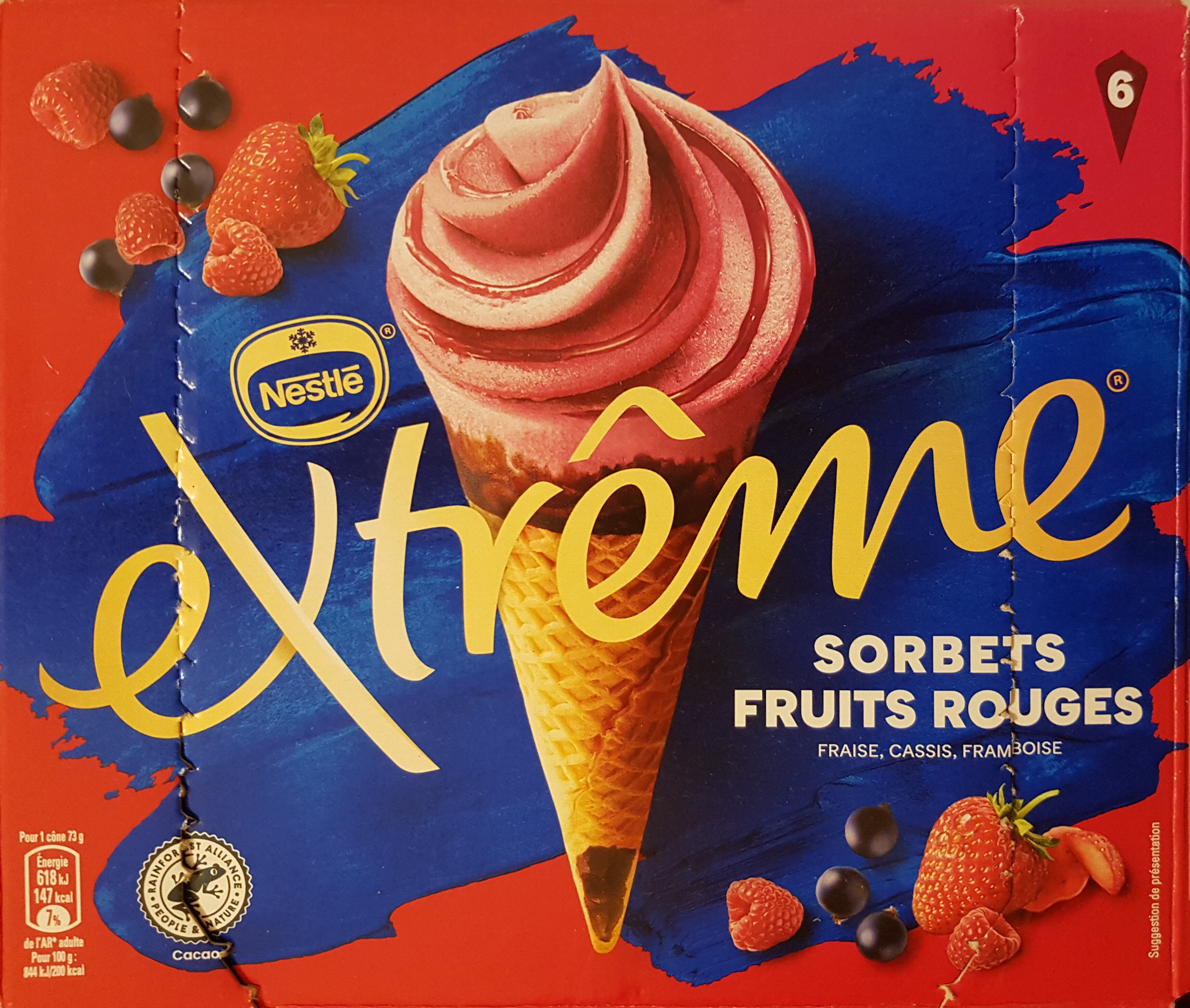 eXtrême sorbets fruits rouges - Product - fr