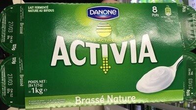 Activia (Brassé Nature) 8 Pots - Product - fr
