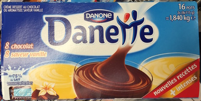 Danette (8 Chocolat - 8 Saveur Vanille) - Product - fr