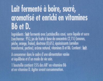 Actimel - Ingredients - fr