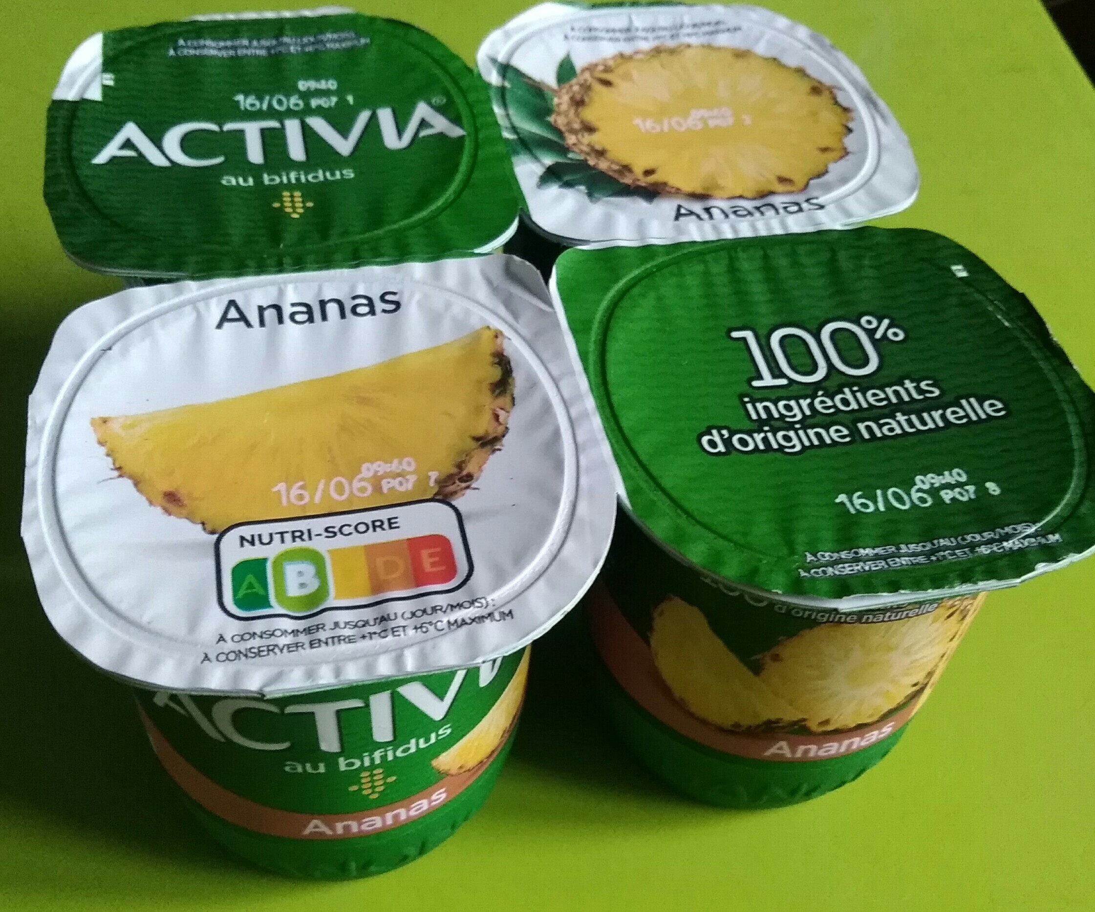 Activia au bifidus , ananas - Product - fr