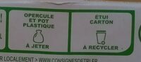 Activia aux fruits - Recycling instructions and/or packaging information - fr