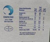 Danone 1919 x8 aromatisé vanille/fleur ďoranger - Nutrition facts - fr