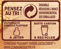 RICORÉ® aux céréales et à la chicorée solubles Boîte 250g - Recycling instructions and/or packaging information - fr