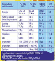 NESQUIK Cacao - Nutrition facts - fr