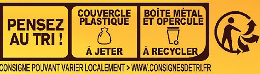 RICORE Original, Café & Chicorée, Boîte 100g - Recycling instructions and/or packaging information - fr