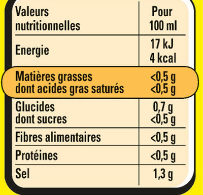 Court-Bouillon MAGGI Légumes Vin Blanc - 3x50g - Nutrition facts - fr