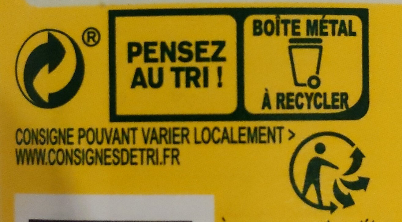 Ravioli pur bœuf, farce au bœuf - Recycling instructions and/or packaging information - fr