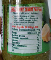 Panzani - spf - sauce pesto vert - Nutrition facts - fr
