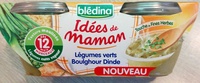 IDEES DE MAMAN BOLS Légumes Verts Boulghour Dinde 2x200g Dès 12 Mois - Product - fr