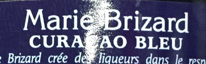 Liqueur Curaçao bleu - Ingredients - fr
