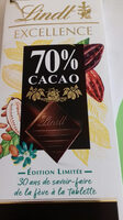 Excellence - Chocolat noir 70% - Product - fr