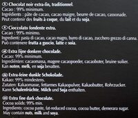 Excellence 99% Cacao - Noir absolu - Ingredients - fr